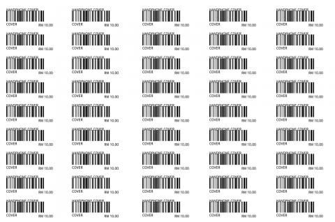Barcode Sticker 5 x 9 Column (8 x 5.3 Inch)